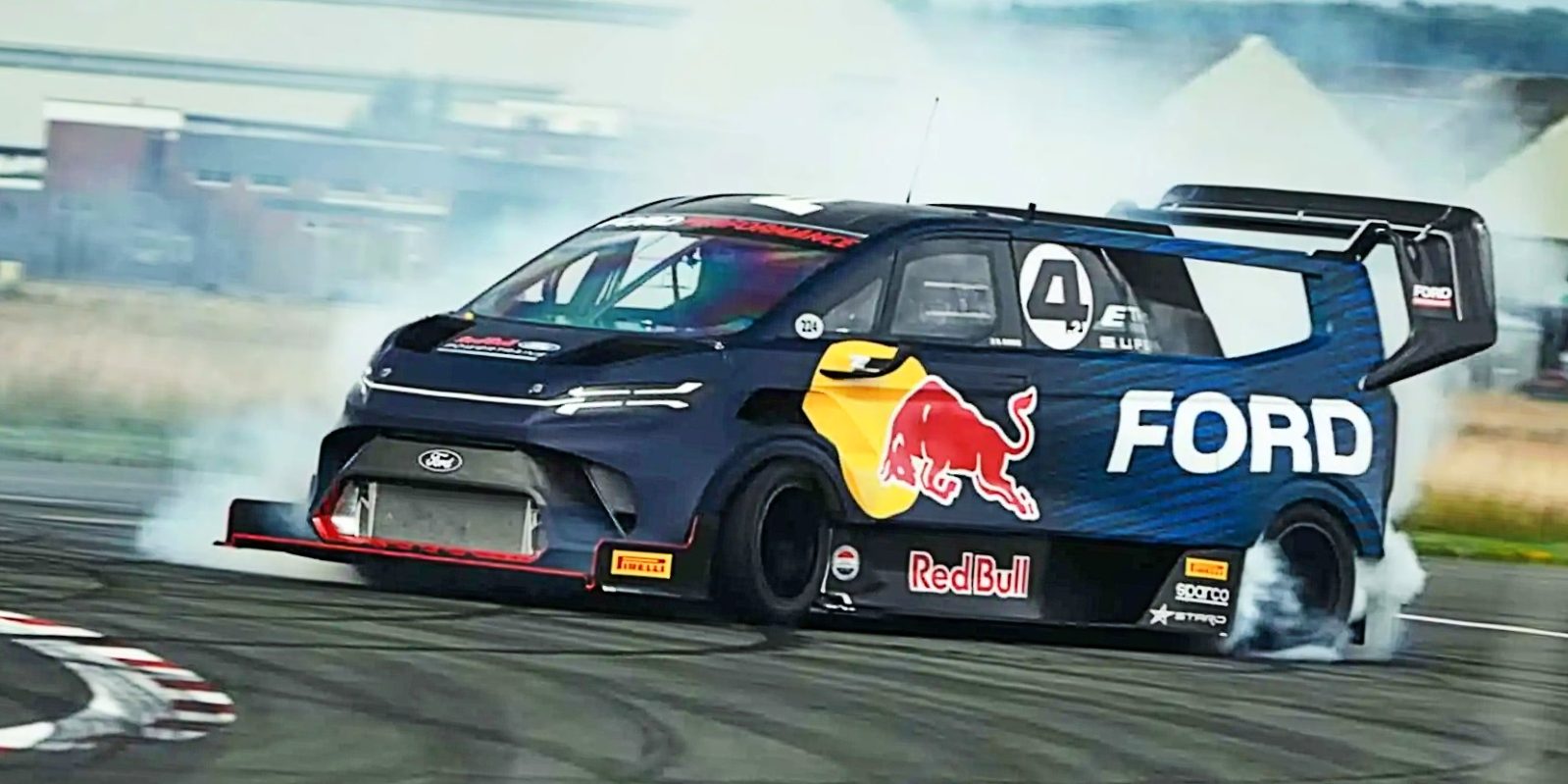 Watch The Stig Drift the Ford SuperVan on the Top Gear Test Track