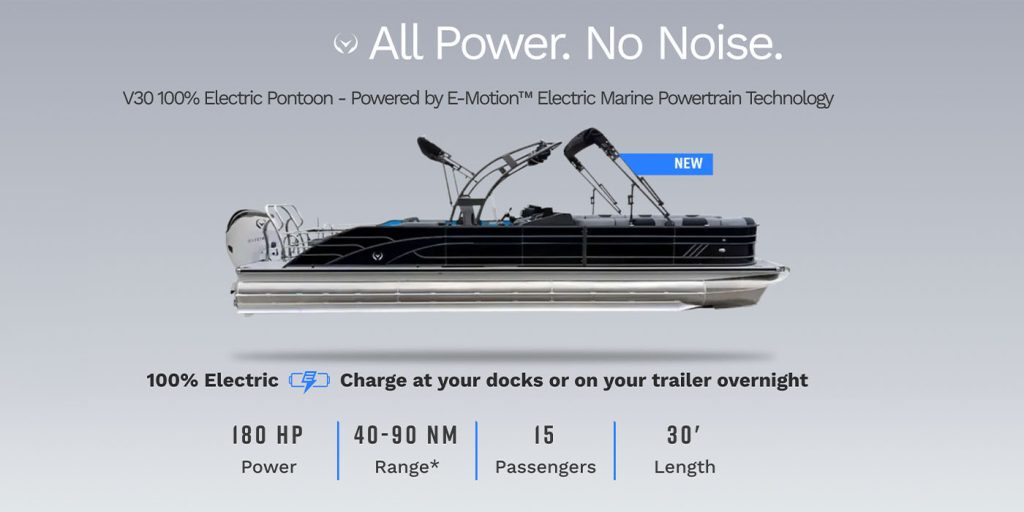 Vision electric pontoon
